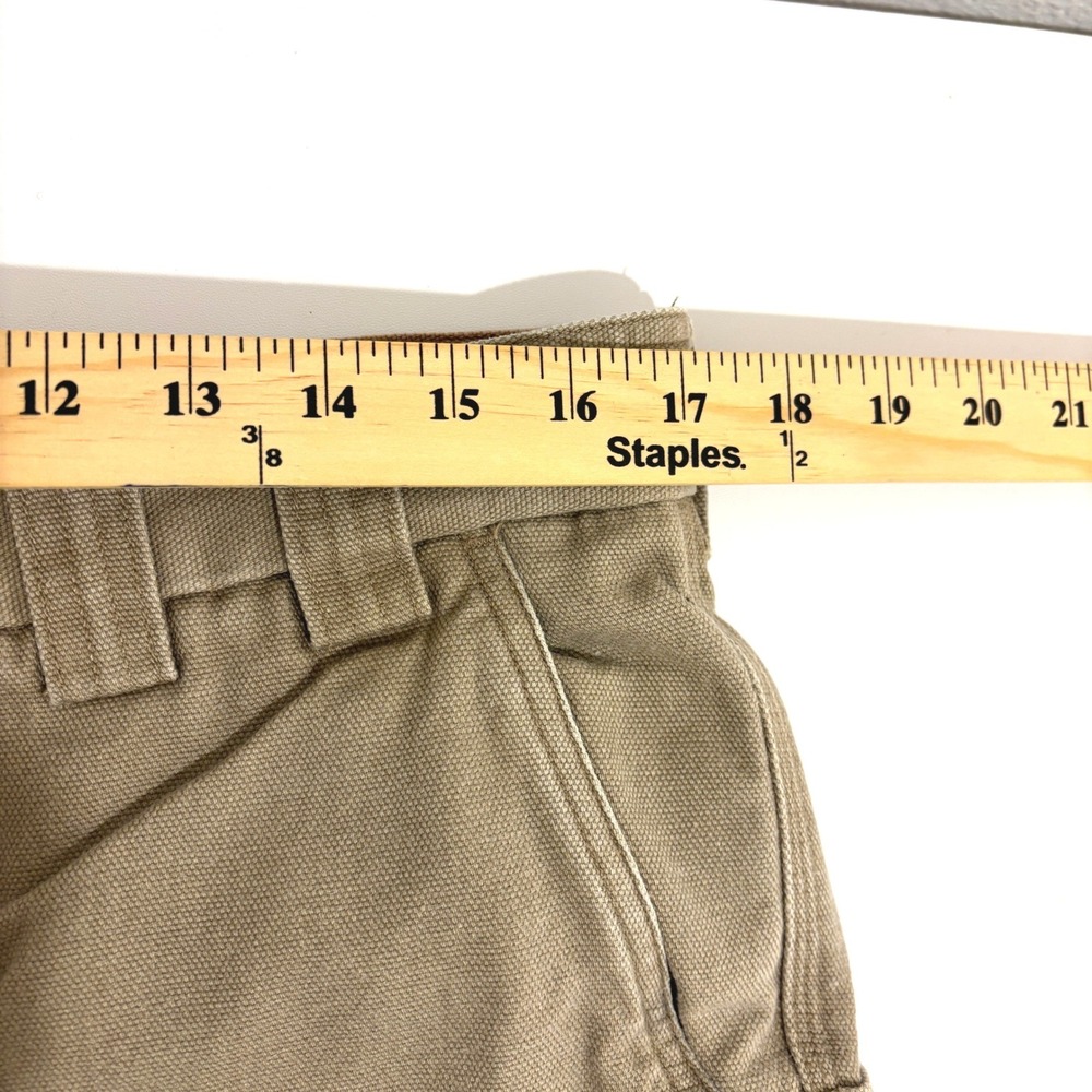 Duluth Trading Co Cargo Pants Mens 34x29 Tan Fire Hose Cotton Canvas Workwear - Picture 6 of 9
